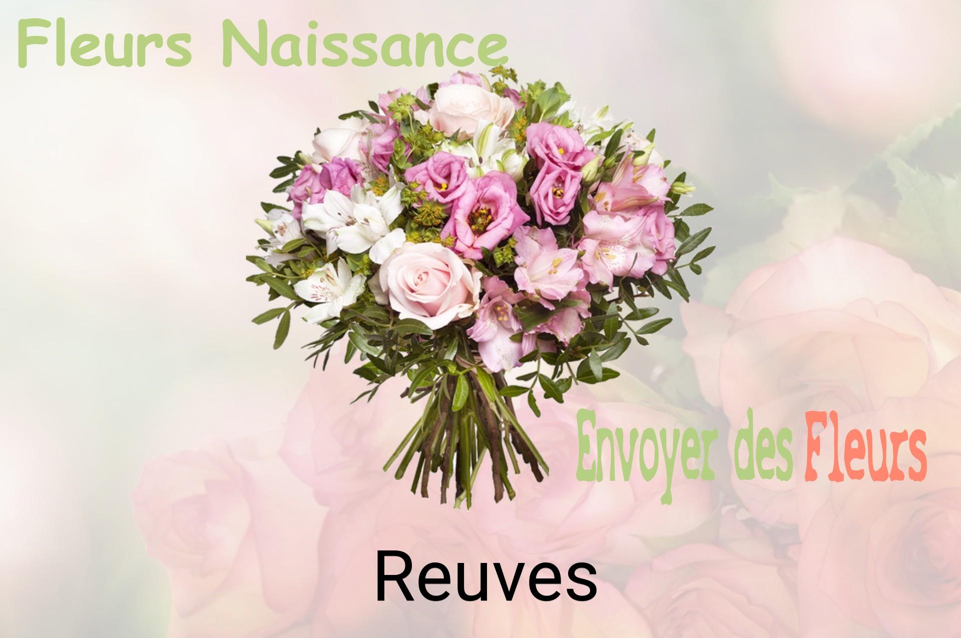 Bouquet de fleurs de naissance livré à Reuves